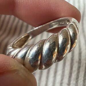 Tasha 925 Sterling Silver Croissant Ring Women’s 7